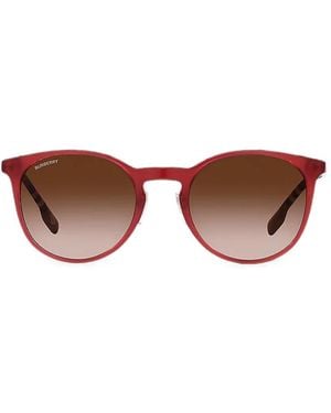 Burberry Round-Frame Sunglasses - Red