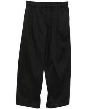 CROQUIS Loose Minimalist Trousers - Black
