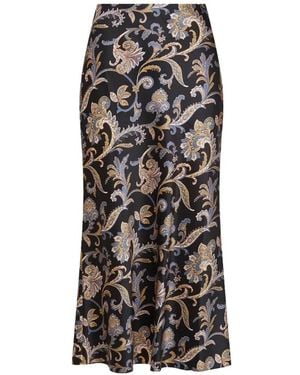 Veronica Beard Jupe Mi-Longue Clover À Fleurs - Blanc