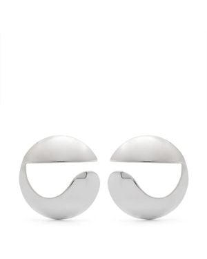 Coperni C-Logo Earrings - White