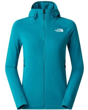 The North Face Logo-Print Zip-Up Jacket - Blue