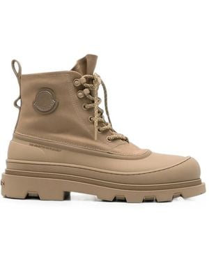 Moncler Vera Lace-Up Ankle Boots - Brown