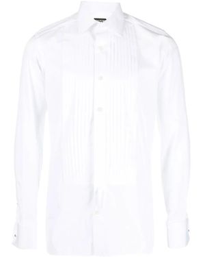 Tom Ford Shirt With Pleats - White
