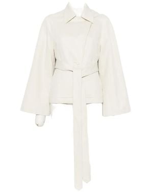 JOSEPH Leda Belted Jacket - White
