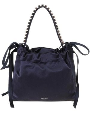 Jimmy Choo Bolso Con Detalle De Lazo - Azul