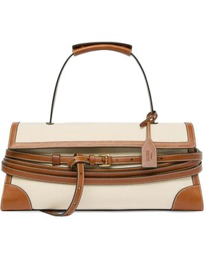 Moschino Tie Me Top-Handle Tote Bag - Metallic