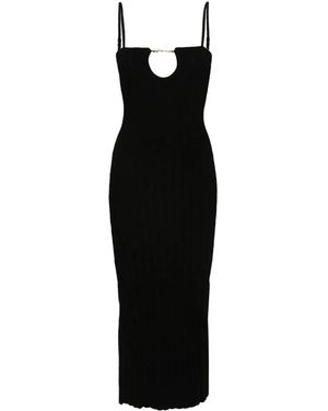 Jacquemus Bodycon Midi Dress La Robe Sierra - Black