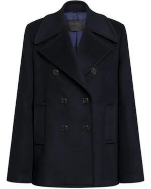 Dondup Double-Breasted Pea Jacket - Blue