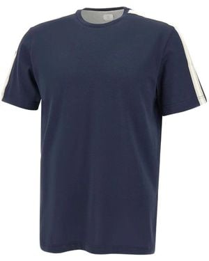 Eleventy Side-Stripe T-Shirt - Blue