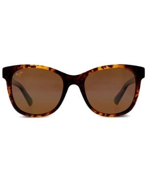 Maui Jim Kiopa Zonnebril Met Schildpadschild-Design - Bruin
