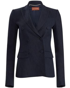 Altuzarra Double-Breasted Fitted Jacket - Blue