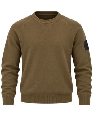 OUTHERE Maglione Con Applicazione Logo - Verde