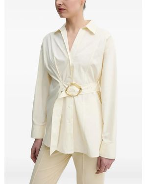 Isabelle Blanche Chemisier Con Cintura - Bianco