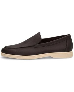 Frau Mocassins En Cuir À Design Déstructuré - White