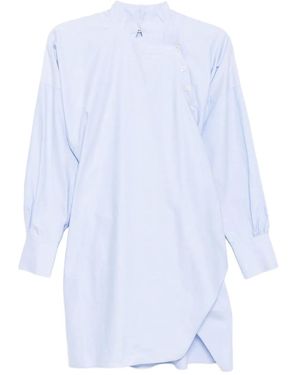 Samuel Guì Yang Robe Longue À Design Asymétrique - Blanc