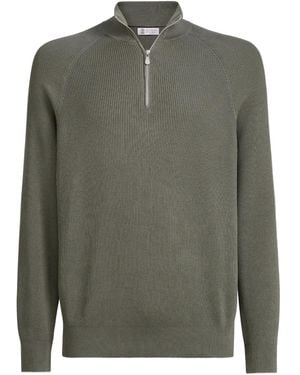 Brunello Cucinelli Cotton Jumper - Green