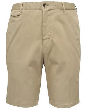 PT Torino Button Shorts - Natural