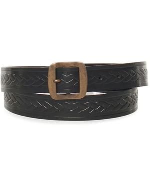 DSquared² メッシュレザーベルト - ホワイト