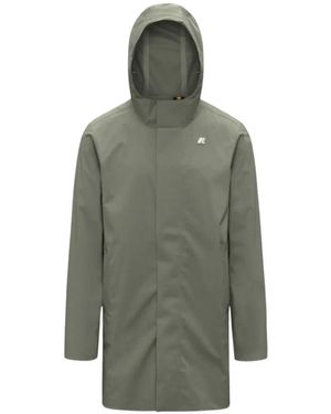 K-Way Tommy Hooded Coat - Grey
