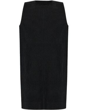 Homme Plissé Issey Miyake Pleated Top - Black