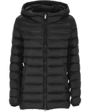 Colmar Hooded Quilted Jacket - Black
