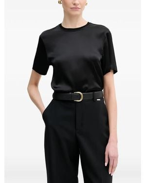 Silvian Heach Short Sleeve Top - Black