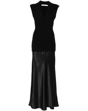 Christopher Esber V-Neck Sleeveless Dress - Black