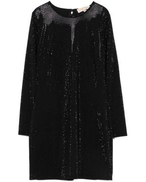 MICHAEL Michael Kors Sequin-Embellished Mini Dress - Black
