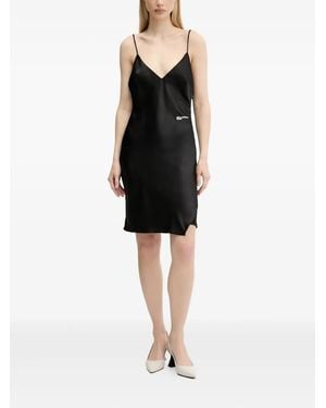 Karl Lagerfeld Spaghetti-Straps Mini Dress - Black