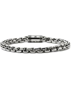 John Hardy Bracelet Box Chain En Sterling - Blanc