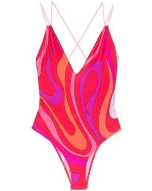 Emilio Pucci Marmo ワンピース水着 - ピンク