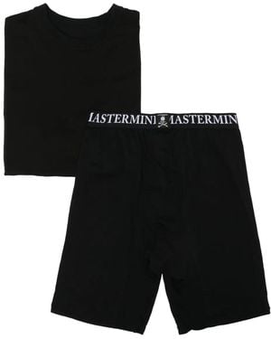 MASTERMIND WORLD Set Aus T-Shirt Und Boxershorts Mit Logo-Patch - Schwarz