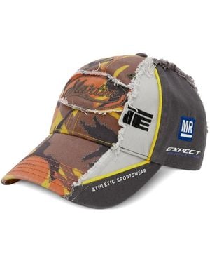 Martine Rose Camouflage Frayed Cap - Orange