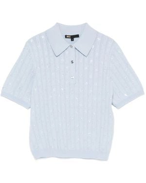 Maje Polo Con Decorazione - Blu