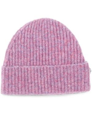 Les Deux Gerippte Beanie - Lila