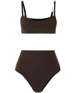 Lido Undici High-Waisted Bikini - Brown