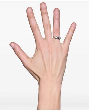 Maria Black Sterling Double-Stone Signet Ring - Pink