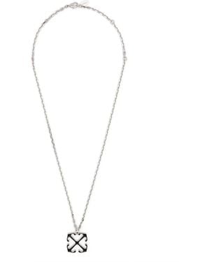 Off-White c/o Virgil Abloh Arrows Enamel Necklace - White