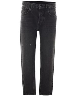 AMISH Jeremiah Faded-Effect Jeans - Black