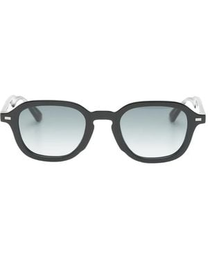 KENZO Weave Geometric-Frame Sunglasses - Grey