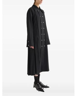 Jil Sander Doppelreihiger Mantel - Schwarz