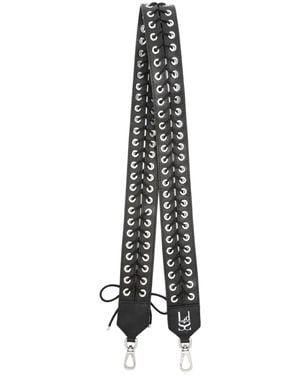 Ludovic de Saint Sernin Lace-Up Bag Strap - White