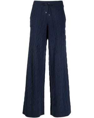 Ralph Lauren Recycled Cashmere Wide-Leg Pants - Blue