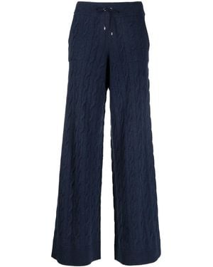 Ralph Lauren Recycled Cashmere Wide-Leg Pants - Blue