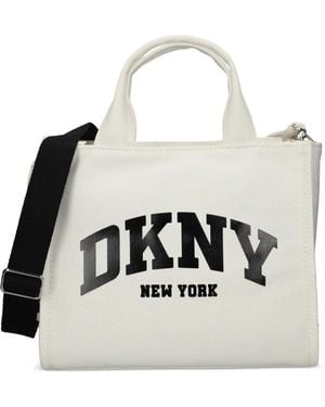 DKNY Logo Tote Bag - White