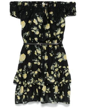ERMANNO FIRENZE Floral-Print Dress - Black