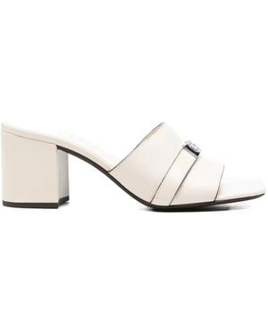 Tory Burch Leelee Leather Sandals - Natural
