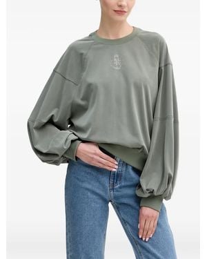 Guess Sudadera De Manga Balloon - Gris