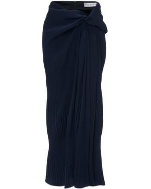 JW Anderson Draped Maxi Skirt - Blue
