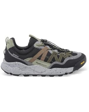 Flower Mountain Iwano 2 Calf Suede Sneakers - Gray